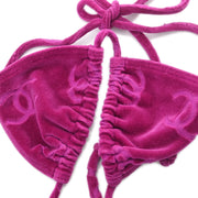 Chanel Swimwear Swimsuit Bras Purple #38 182195