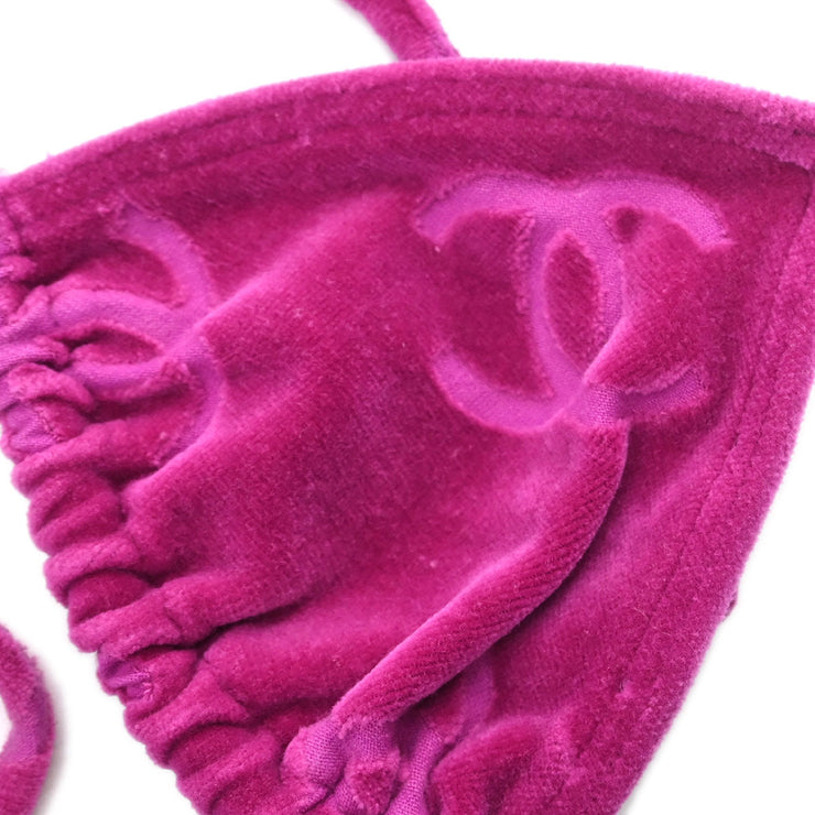 Chanel Swimwear Swimsuit Bras Purple #38 182195