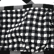 Yves Saint Laurent Swimwear Swimsuit Check Black #XS 182554