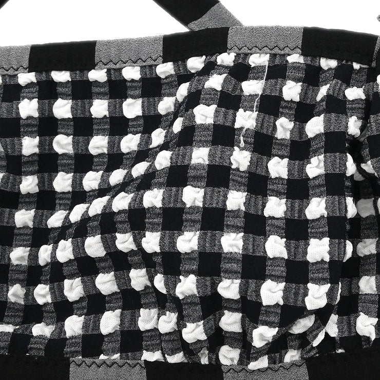 Yves Saint Laurent Swimwear Swimsuit Check Black #XS 182554