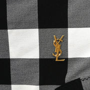 Yves Saint Laurent Swimwear Swimsuit Check Black #XS 182554