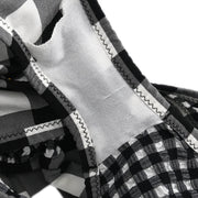 Yves Saint Laurent Swimwear Swimsuit Check Black #XS 182554
