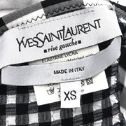 Yves Saint Laurent Swimwear Swimsuit Check Black #XS 182554