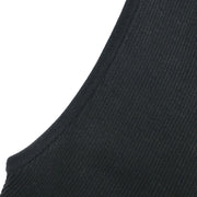 Chanel Sleeveless Tank Top Cropped Black P95 #40 183003