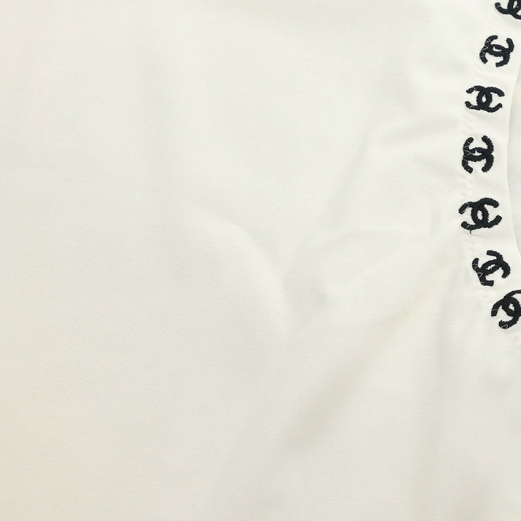 Chanel Cropped Sleeveless Top White 97C #38 185221