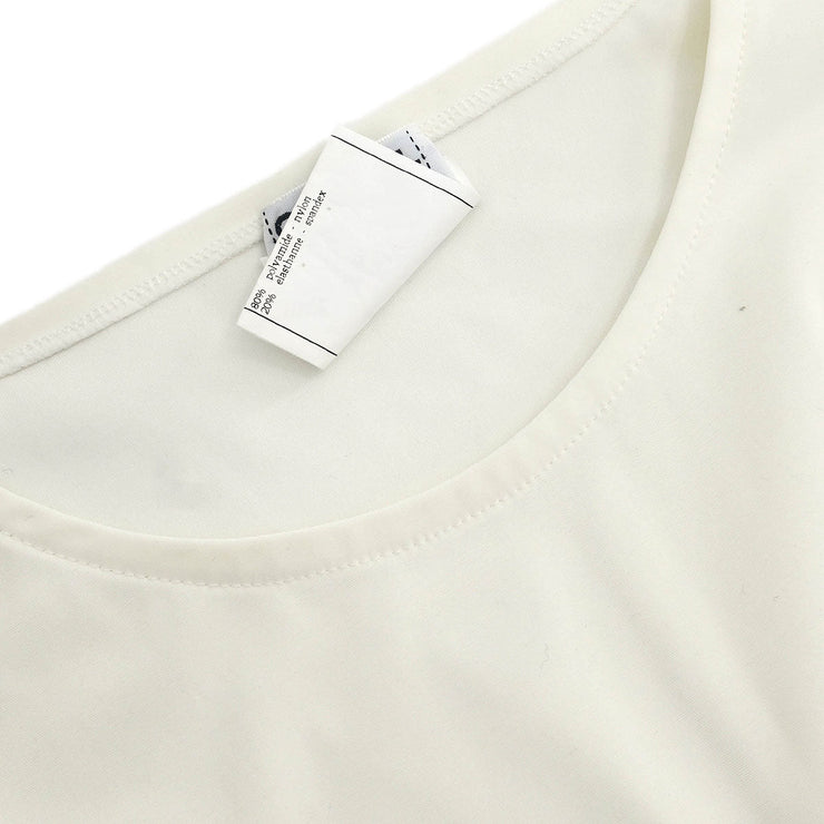 Chanel Cropped Sleeveless Top White 97C #38 185221