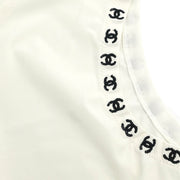 Chanel Cropped Sleeveless Top White 97C #38 185221