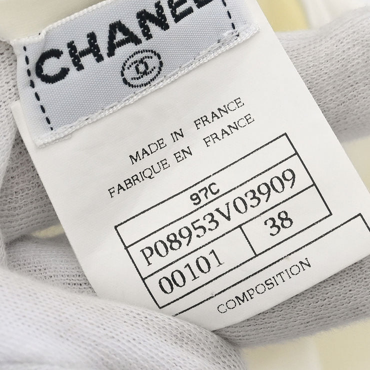 Chanel Cropped Sleeveless Top White 97C #38 185221