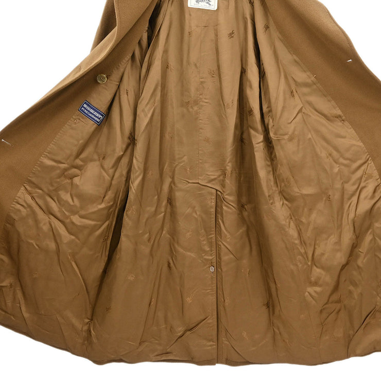 Burberrys Double Breasted Coat Brown 8 CH89D E 55598/4 185270