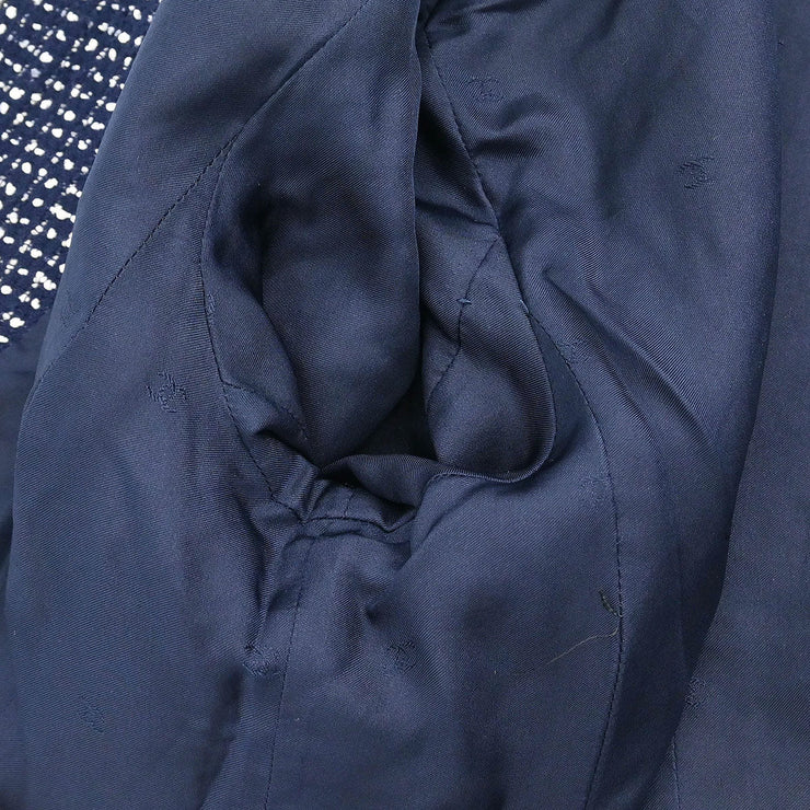 Chanel Setup Suit Jacket Skirt Navy 96C #38 185401