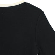 Chanel Short Sleeve Cardigan Black #38 185405