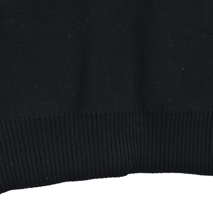 Chanel Short Sleeve Cardigan Black #38 185405