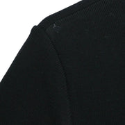 Chanel Short Sleeve Cardigan Black #38 185405