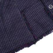 Chanel Double Breasted Jacket Navy 08P #46 185997
