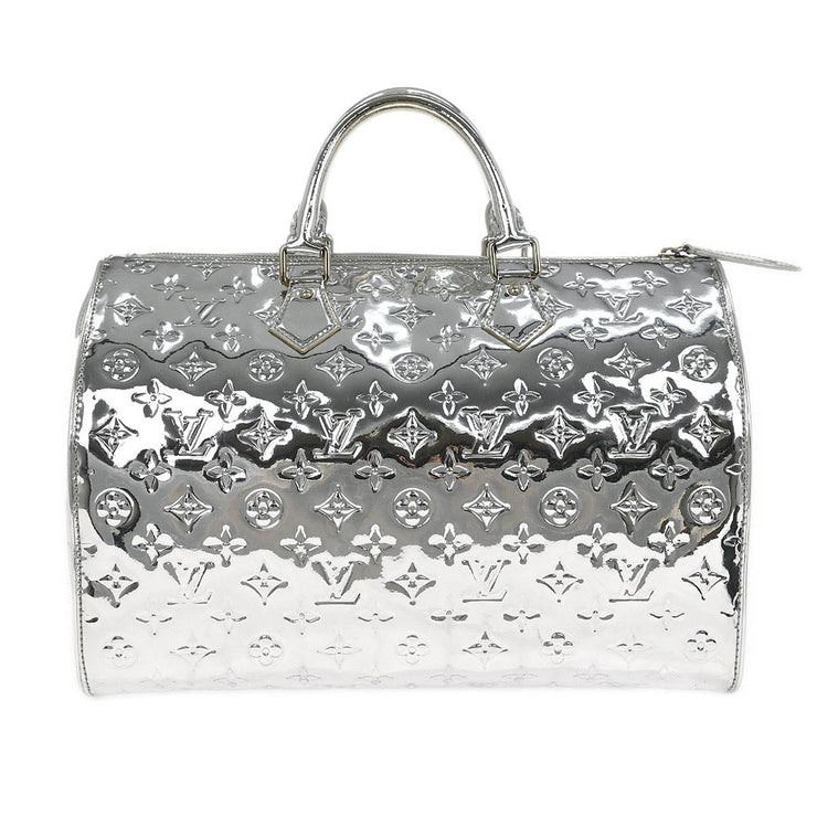 Louis Vuitton Silver Monogram Miroir Speedy 35 Handbag M95271 FO0018 186105
