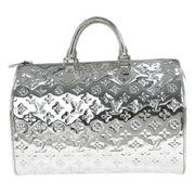 Louis Vuitton Silver Monogram Miroir Speedy 35 Handbag M95271 FO0018 186105