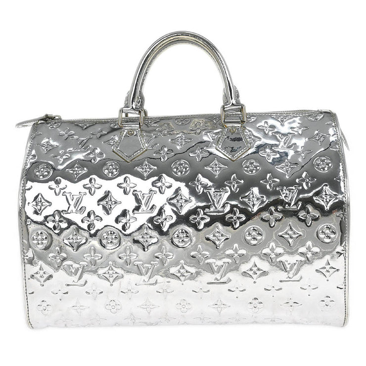 Louis Vuitton Silver Monogram Miroir Speedy 35 Handbag M95271 FO0018 186105