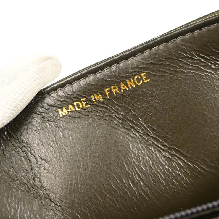Chanel Dark Green Lambskin Medium Diana Shoulder Bag 186135