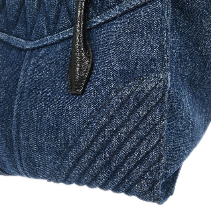 Miu Miu Blue Denim Biker 2way Handbag 31/Y 186358