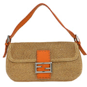 Fendi Beige Raffia Baguette Handbag 2372-8BR101-029 186425