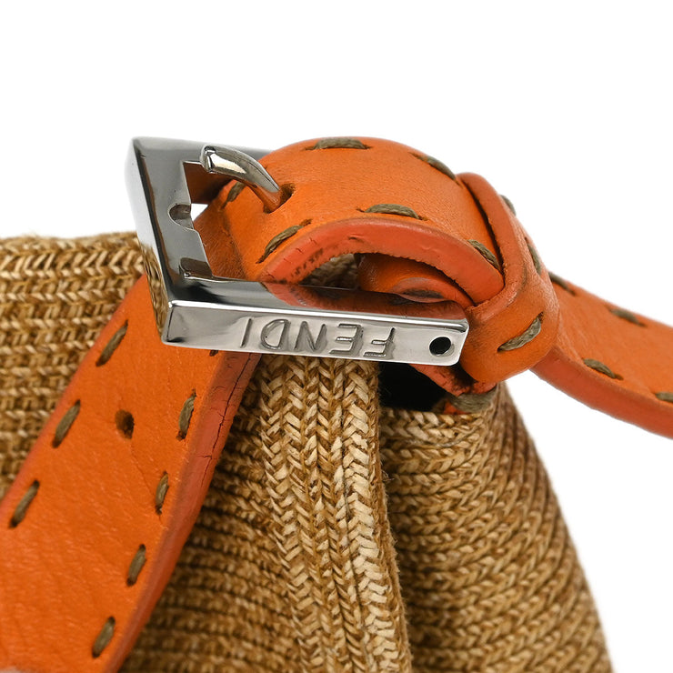 Fendi Beige Raffia Baguette Handbag 2372-8BR101-029 186425