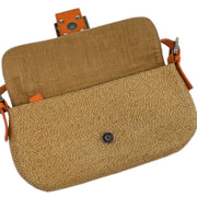 Fendi Beige Raffia Baguette Handbag 2372-8BR101-029 186425