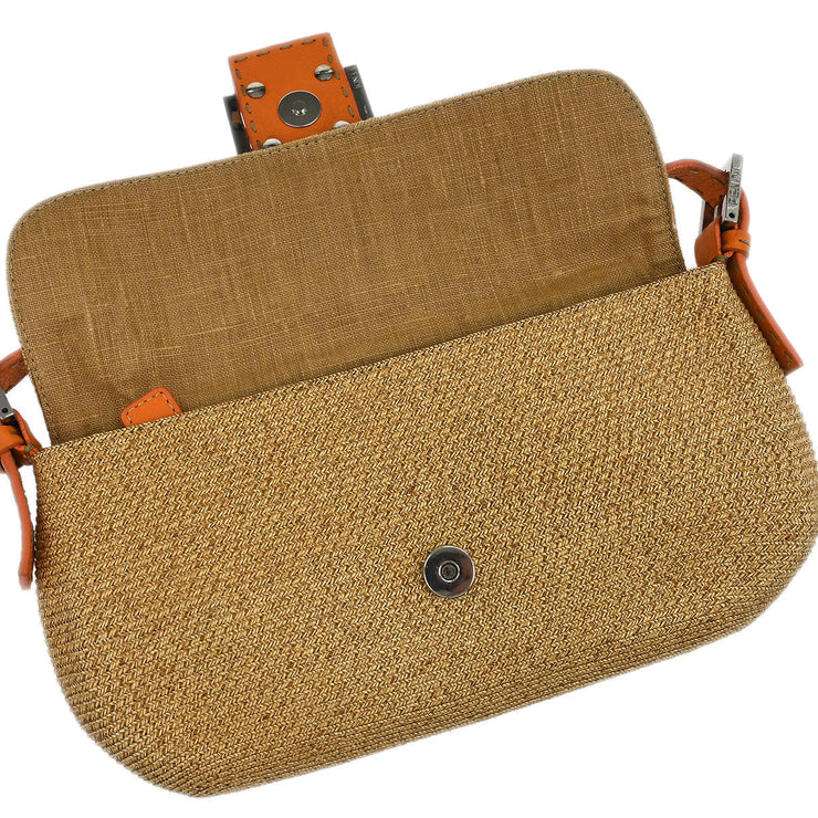 Fendi Beige Raffia Baguette Handbag 2372-8BR101-029 186425