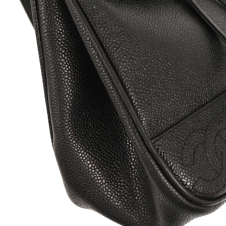 Chanel Black Calfskin Triple CC Backpack 186466