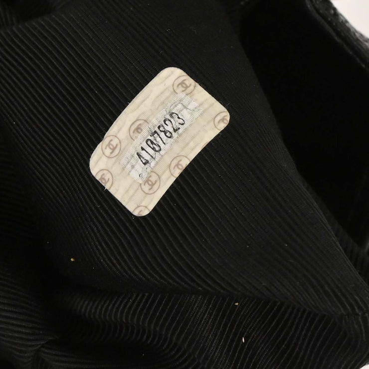 Chanel Black Calfskin Triple CC Backpack 186466