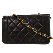 Chanel Black Lambskin Small Diana Shoulder Bag 186467