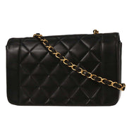 Chanel Black Lambskin Small Diana Shoulder Bag 186468