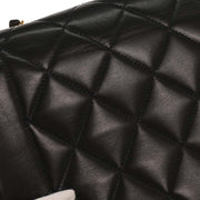 Chanel Black Lambskin Small Diana Shoulder Bag 186468