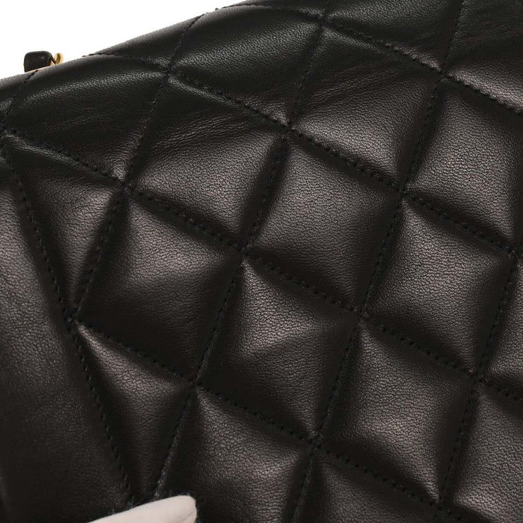 Chanel Black Lambskin Small Diana Shoulder Bag 186468