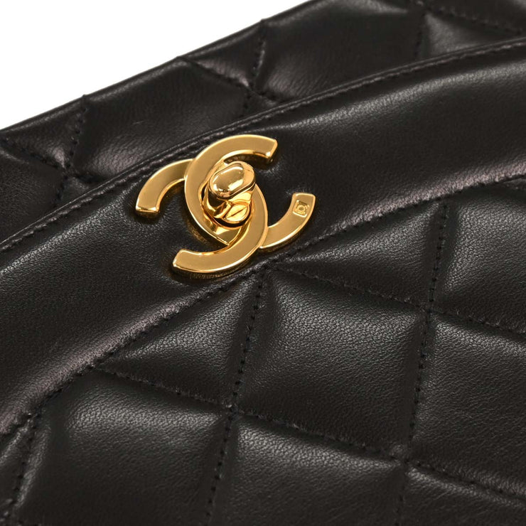 Chanel Black Lambskin Small Diana Shoulder Bag 186468