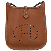 Hermes Cognac Epsom Evelyne TPM Shoulder Bag R Square:H 186509
