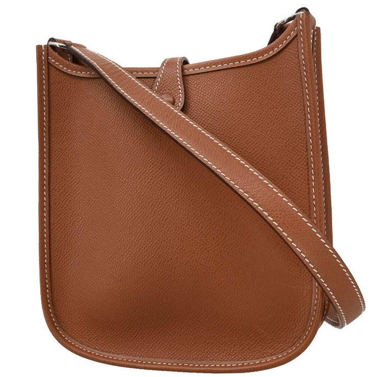 Hermes Cognac Epsom Evelyne TPM Shoulder Bag R Square:H 186509
