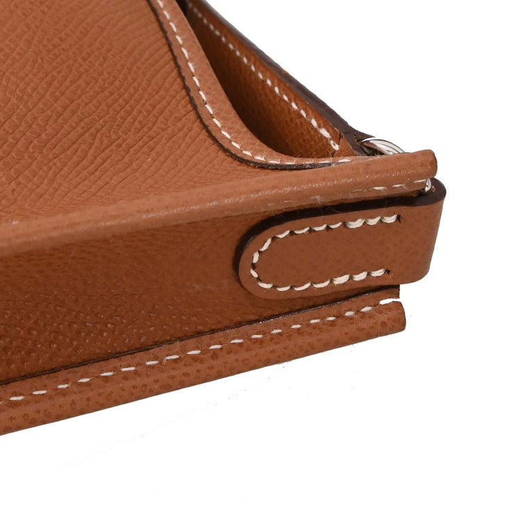 Hermes Cognac Epsom Evelyne TPM Shoulder Bag R Square:H 186509