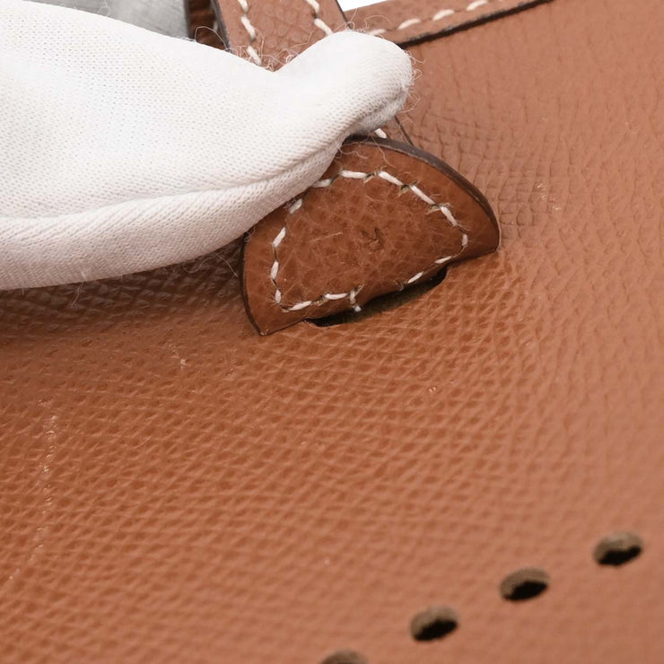 Hermes Cognac Epsom Evelyne TPM Shoulder Bag R Square:H 186509