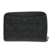 Chanel Black Calfskin Coin Purse Wallet 186565