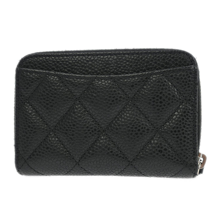 Chanel Black Calfskin Coin Purse Wallet 186565