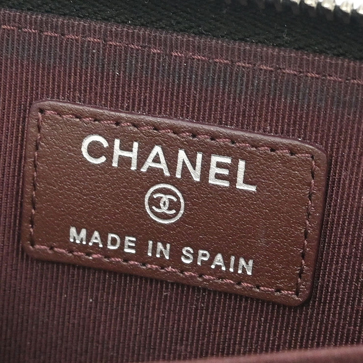 Chanel Black Calfskin Coin Purse Wallet 186565