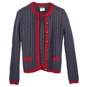 Chanel Ensemble Cardigan Top Navy 97A #36 186620