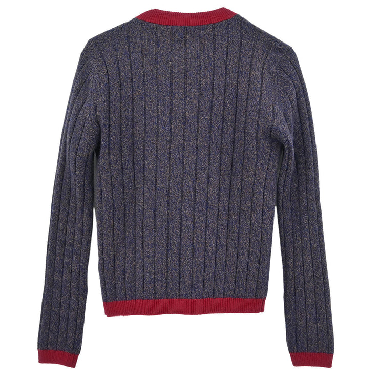 Chanel Ensemble Cardigan Top Navy 97A #36 186620