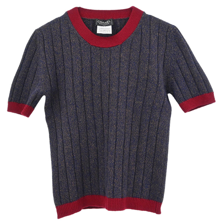 Chanel Ensemble Cardigan Top Navy 97A #36 186620