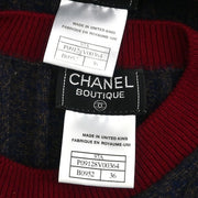 Chanel Ensemble Cardigan Top Navy 97A #36 186620