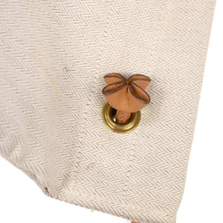 Hermes Beige Gold Toile Chevrons Aline GM Shoulder Bag 186641