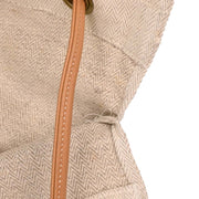 Hermes Beige Gold Toile Chevrons Aline GM Shoulder Bag 186641