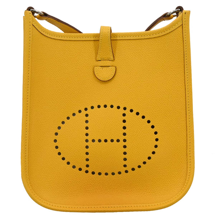 Hermes Jaune Epsom Evelyne TPM Shoulder Bag RB Square:H 186650