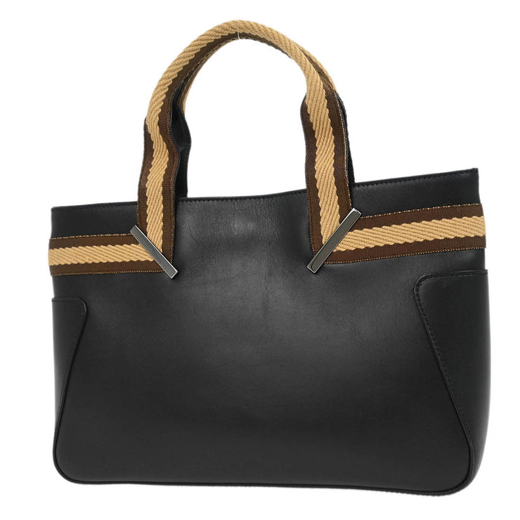 Gucci Black Leather Tote Handbag 000.0860 001998 186662