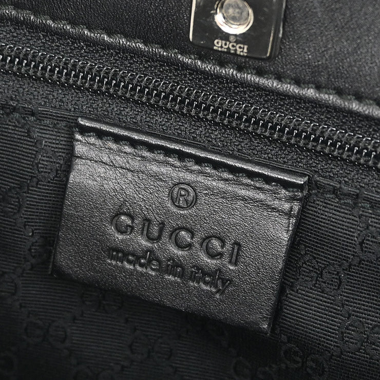 Gucci Black Leather Tote Handbag 000.0860 001998 186662